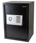 Digital Safe With Keypad And Manual Override, Heavy Duty Steel Security Box For Home Or Office, Portable Vault