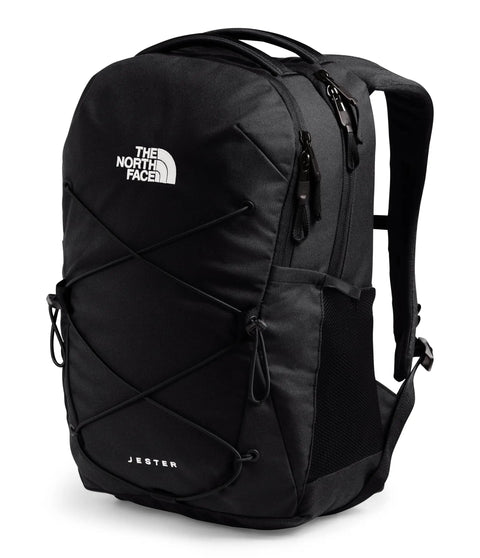 Jester Women Laptop Backpack With Padded Sleeve for commuters and travelers, black, front view showing ergonomic design.