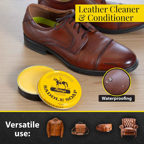 Yellow Saddle Soap Leather Cleaner And Conditioner All In One For Boots Kicks Bags Saddles And More Soften Dry And Restore Shine