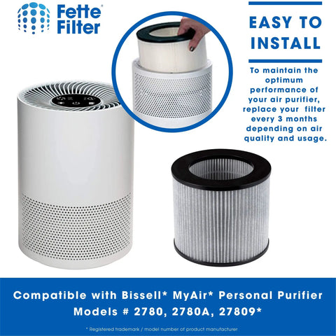 Premium Air Purifier Filter Set For My Air Personal Models 2780 2780A 27809 filter and purifier unit with easy installation
