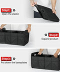 Trunk Organizer For Car SUV And Truck Collapsible Road Trip Ready Storage Box 50L Capacity Waterproof 600D Oxford Polyester