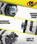 High Output MerCruiser Alternator Replacement For Marine Engines And Boats Direct Fit OEM Parts with overheat protection feature.