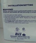 Instructions for Water Well Submersible Pump Pressure Switch 40 60 Psi With One Quarter Inch FPT Connection safety guide visible.