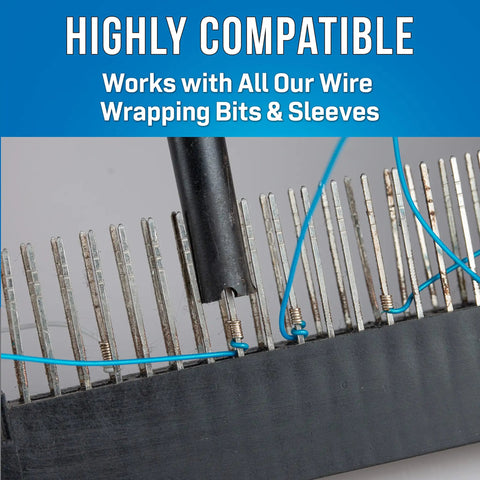 Lexan Wire Wrapping Tool G200 R3278 wrapping blue wire on terminal pins