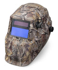 Camo VAR 9 to 13 Auto Darkening Welding Helmet With Grind Mode, showcasing ratchet headband and oversized sweatband