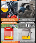 Battery Powered Gas Can Pump For Quick Fuel Transfers, Electric Siphon Pump With Auto Stop At 3.4 GPM in use with car and gas cans
