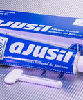Silicone Gasket Maker And Sealant For Water Pumps, Oil Pans, Timing Covers, And Valve Covers with packaging and applicator