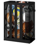 Ball Storage Organizer Basket For Garage, Gym, Or Playroom, Wall Mounted Or Freestanding Holder that fits up to 15 balls