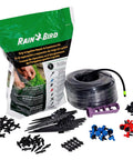 Drip Irrigation Repair And Expansion Kit With 102 Universal Parts, 100 Feet Self Dispensing One Quarter Inch Tubing, Emitter, Connector And Plug Assortment, Portable Kit For Quick Fixes And Upgrades To Your Drip System