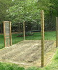 24 Inch By 50 Foot 19 Gauge Black Vinyl Coated Welded Hardware Cloth Mesh for a home garden fence installation