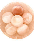 Hand Carved Himalayan Salt Ball Lamp With Wood Base And Dimmer Switch For A Cozy Home Vibe Pure Natural Salt Rock Night Light Decor 25W