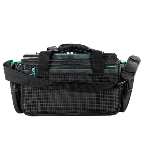Drift Series Tackle Bag With Horizontal Topless Opening Seafoam 3700 Size Outdoor Rucksack shown with padded straps and handle