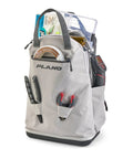 Weekend Warrior Tackle Backpack 3700 Series For Fishing with tools and tackle boxes visible, durable and waterproof design.