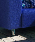 Blue sofa with Acrylic Furniture Legs 8 Inch Hexagon Replacement Legs Set Of 4 For Coffee Tables And End Tables Mid Century Modern DIY