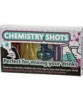 Chemistry Lab Style Shot Glasses Set Of Four In Bright Multicolor Plastic Beakers And Flasks For Parties Includes Beaker Erlenmeyer And Florence Flask Designs package