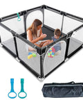 50x50 Inch Baby Playpen Play Yard Indoor Outdoor Gate For Toddlers And Babies, All View Mesh Design, waterproof oxford cloth