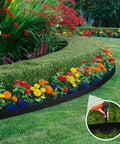 Durable 246 Ft Garden Landscape Edging Kit With Three 82 Ft Rolls Two Inch Tall Flexible Border Along Flower Bed