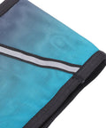 Detail of Night Running Vest With High Visibility Reflective Strips, breathable polyester material, close-up of shoulder area