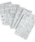 Totally Awesome Colorable Bible Index Tabs With Easy Peel And Stick Format Featuring Sweet Line Art Designs For Quick Scripture Navigation and Super Rad Custom Journaling Supplies No Sweat Required in a colorful design.