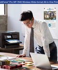 Wide-Format All-In-One Printer With Wireless Printing Up To 13 By 19 Inches, Copy Scan And Fax, 50-Page ADF, 500-Sheet Paper Capacity