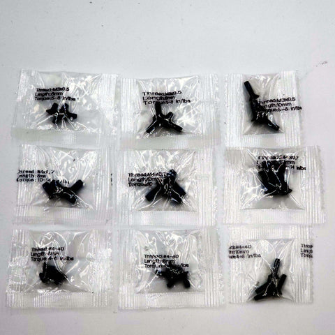 36 Piece Screw Set Built For SIG SAUER Red Dot Optics And Adapter Plates With T10 Key And Pre Coated Threadlocker Easy Mount Kit With 9 Thread Sizes For RMR RMSc DeltaPoint Acro RomeoZero packaged in clear bags