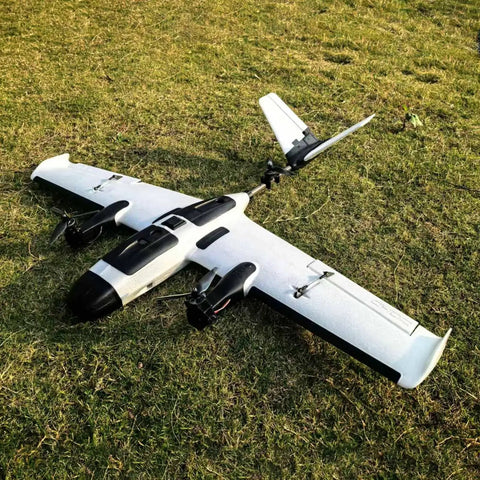 ZOHD Altus 980mm Wingspan Twin Motor V Tail EPP FPV RC Airplane Glueless Assembly Portable Aircraft on grassy field