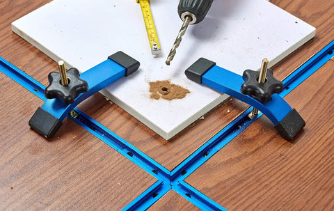 36 Inch Aluminum T Track Set With Wood Screws Double Cut Profile Predrilled Mounting Holes Universal Fit For Woodworking Clamps