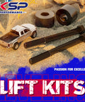 Diff Drop Kit For Toyota Tacoma 4WD And 4Runner 4WD With Skid Plate Spacer CNC Machined T6 Beefy Billet Aluminum Front Differential Lowering Upgrade For Off Road Trucks, including bolts and spacers placed on sand with miniature truck model.