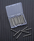 Box of extra long outlet screws for deep outlet boxes and device mounts, 6-32 by 1-1/2 inch machine screws with flat head and cross recess