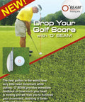 Slick Hat Clip Golf Putting Trainer Delivering Instant Pace Feedback and Crisp Visual Aiming for effective putting drills on the green.