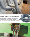 Installed 50 Foot Liquid Tight Conduit Kit Half Inch Flexible Non Metallic Electrical Conduit with fittings, outdoor setup.