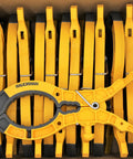Heavy Duty Rubber Blanket Clamp Pin Pack Of 12 With Yellow Nylon Elastomeric Tips Fiberglass Body Rugged Spring Clip