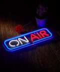 On Air Neon Sign LED Night Light USB Powered Wall Decor For Home Bar Club Pub Garage Party Vibe Dope Neon Lamp In Blue White Red Colors 40x15 Cm 16x6 Inch