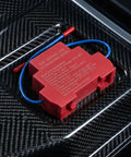 Smart Slick Auto Aerosol Fire Extinguisher Set featuring dual nozzle tips for cars, 20g red heat aerosol unit.