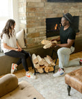 Heavy Duty Firewood Rack For Outdoor And Indoor Use With Kindling Hooks No Fuss 25.6 Inch Fire Wood Storage Stand by fireplace