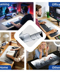 Forest Pattern Extended Gaming Mouse Pad Large Desk Mat Ultra Wide 31.5 X 11.8 Inches With Non Slip Neoprene Backing
