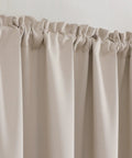 Fire Retardant Curtain For Classroom Rod Pocket Top Inherently Flame Retardant NFPA701 Tested Light Beige 52 By 84 Inch