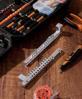 Two Set Ground Bar Kit With Ten Terminal Positions And Aluminum Ground Lug Bar For Electrical Connections on table