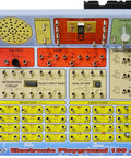 Hands On 130 In 1 Electronic Playground And Learning Center with integrated circuits, resistors, and speaker