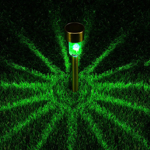 30 Pack Solar Pathway Lights Outdoor LED Landscape Lighting Waterproof Stainless Steel Garden Lights for yard