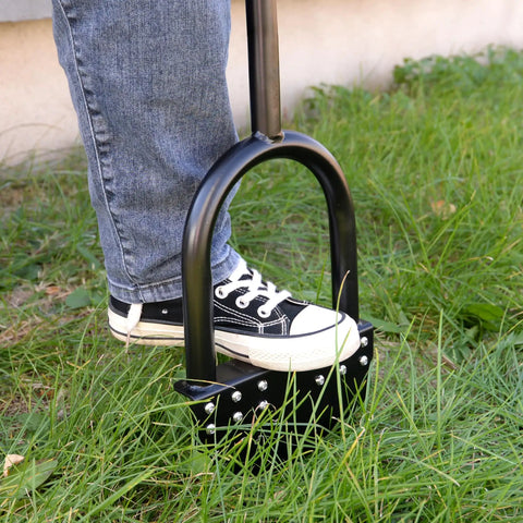 One Piece 41 Inch Manual Lawn Edger With Spring Steel Blade For Precise Edging No Fuss Heavy Duty Manganese Steel Border Edger