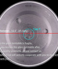 12.5 Inch Microwave Turntable Glass Plate Replacement Universal Fit With Y Bottom General No Brainer Heat Resistant Durable Glass
