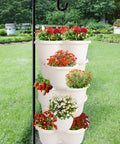 5 Tier Stackable Garden Tower Strawberry Planter For Flowers Vegetables Herbs And Succulents A Vertical Garden Dream To Grow Your Own Fresh Produce At Home displayed on a lawn