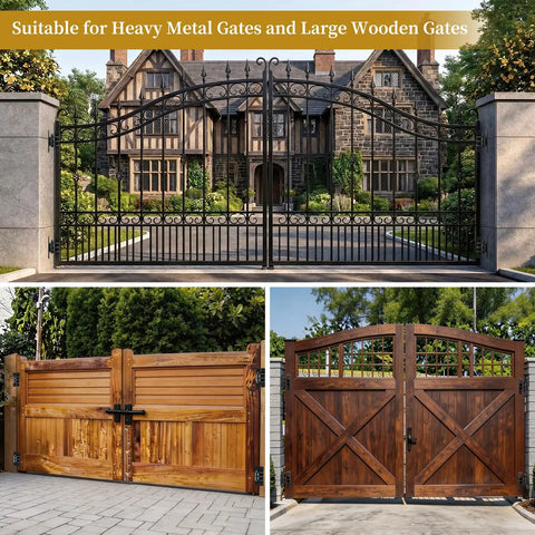 Beefy 7 Inch Heavy Duty Gate Hinges With 1100 Lbs Capacity For Farm Gates Barn Doors Garage Doors And Warehouse Gates 180 Degree Opening