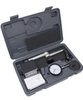 Clockwise Tools Dial Indicator with Magnetic Base Holder Stand, 0–1 in, in a gray hard case with foam insert