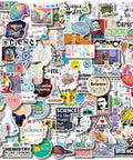 100 Piece Dope Science Stickers Pack Vinyl Decals For Physics Chemistry Biology Experiments Cute Lab Themed Stickers Assortment