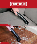 Deep Car Cleaning In The Driveway Wet Dry Vac Attachment Car Nozzle For Detailing Upholstery Industrial Grade Shop Vacuum Accessory For Deep Interior Cleaning Fits One And Quarter Inch Hose shown cleaning car seat and floor debris
