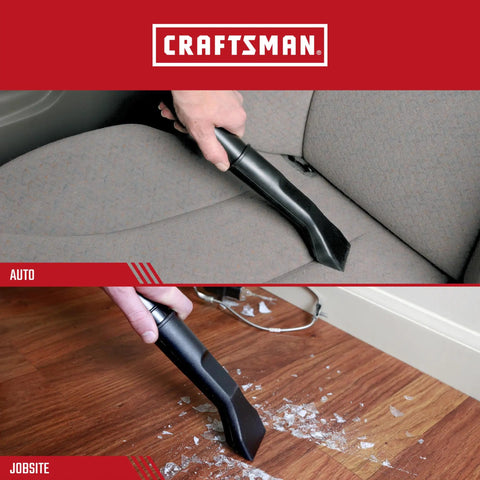 Deep Car Cleaning In The Driveway Wet Dry Vac Attachment Car Nozzle For Detailing Upholstery Industrial Grade Shop Vacuum Accessory For Deep Interior Cleaning Fits One And Quarter Inch Hose shown cleaning car seat and floor debris