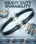 Heavy duty durability graphic of Durable Beefy Washer Drive Belt Replacement Fits Wide Range Of Front Load And Top Load Washers