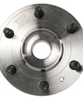Top view of Front Wheel Bearing And Hub Assembly Fits Buick Enclave Chevrolet Traverse GMC Acadia Saturn Outlook Beefy Direct Fit Replacement